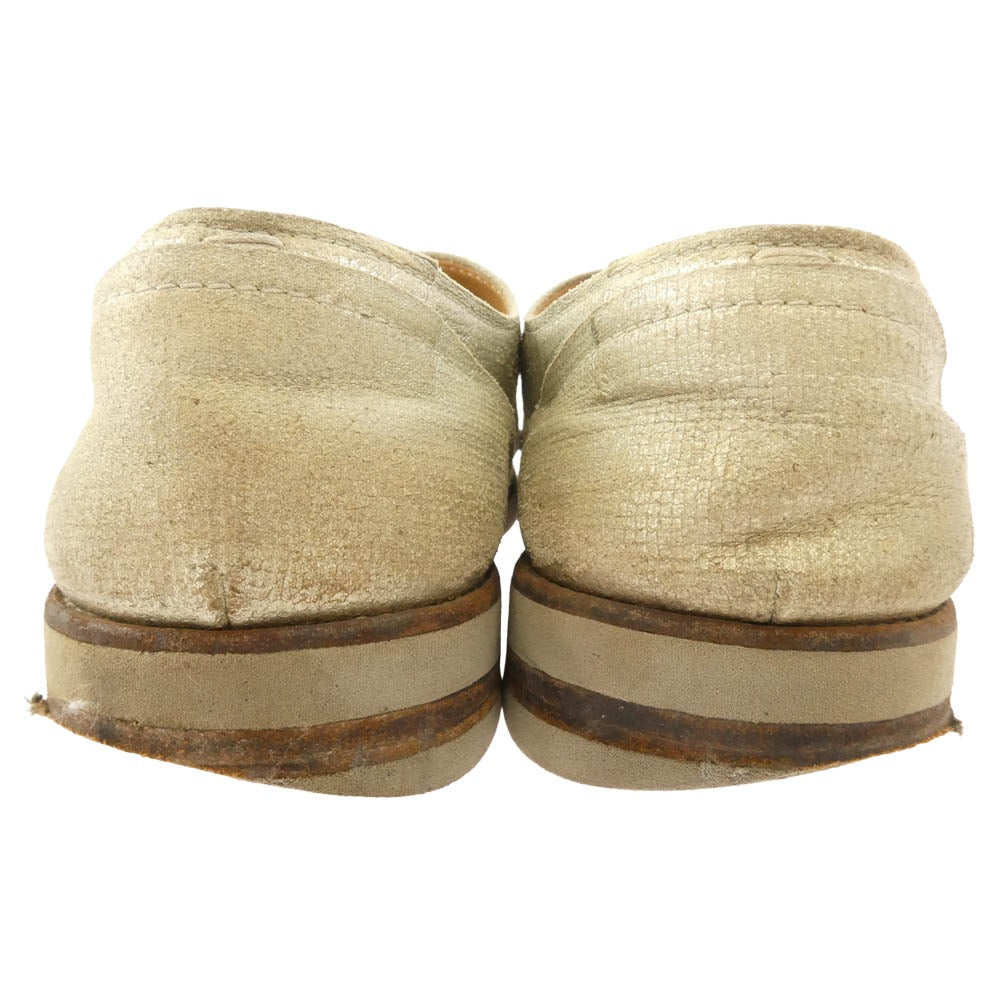 MAISON MARTIN MARGIELA メゾンマルタンマルジェラ 22ライン シルバー レザー シューズ シルバー系 41【中古】