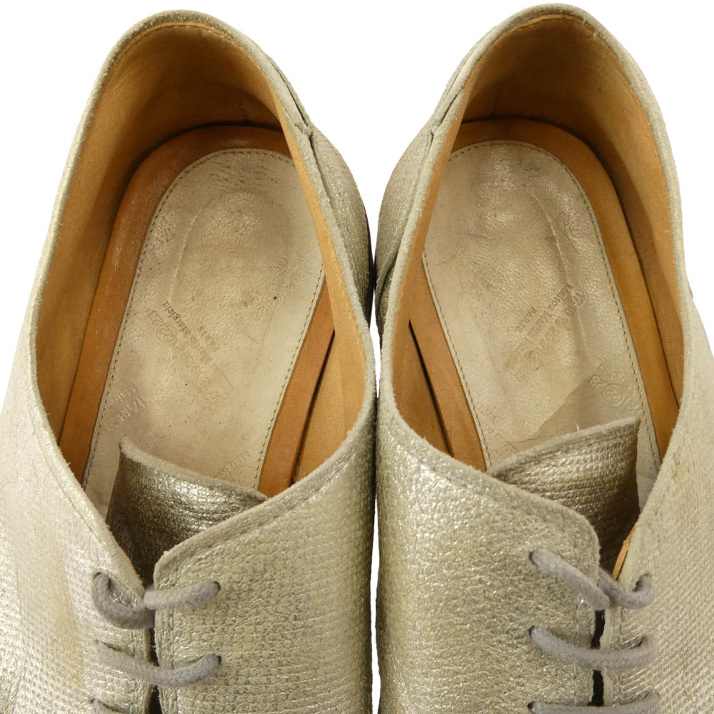 MAISON MARTIN MARGIELA メゾンマルタンマルジェラ 22ライン シルバー レザー シューズ シルバー系 41【中古】