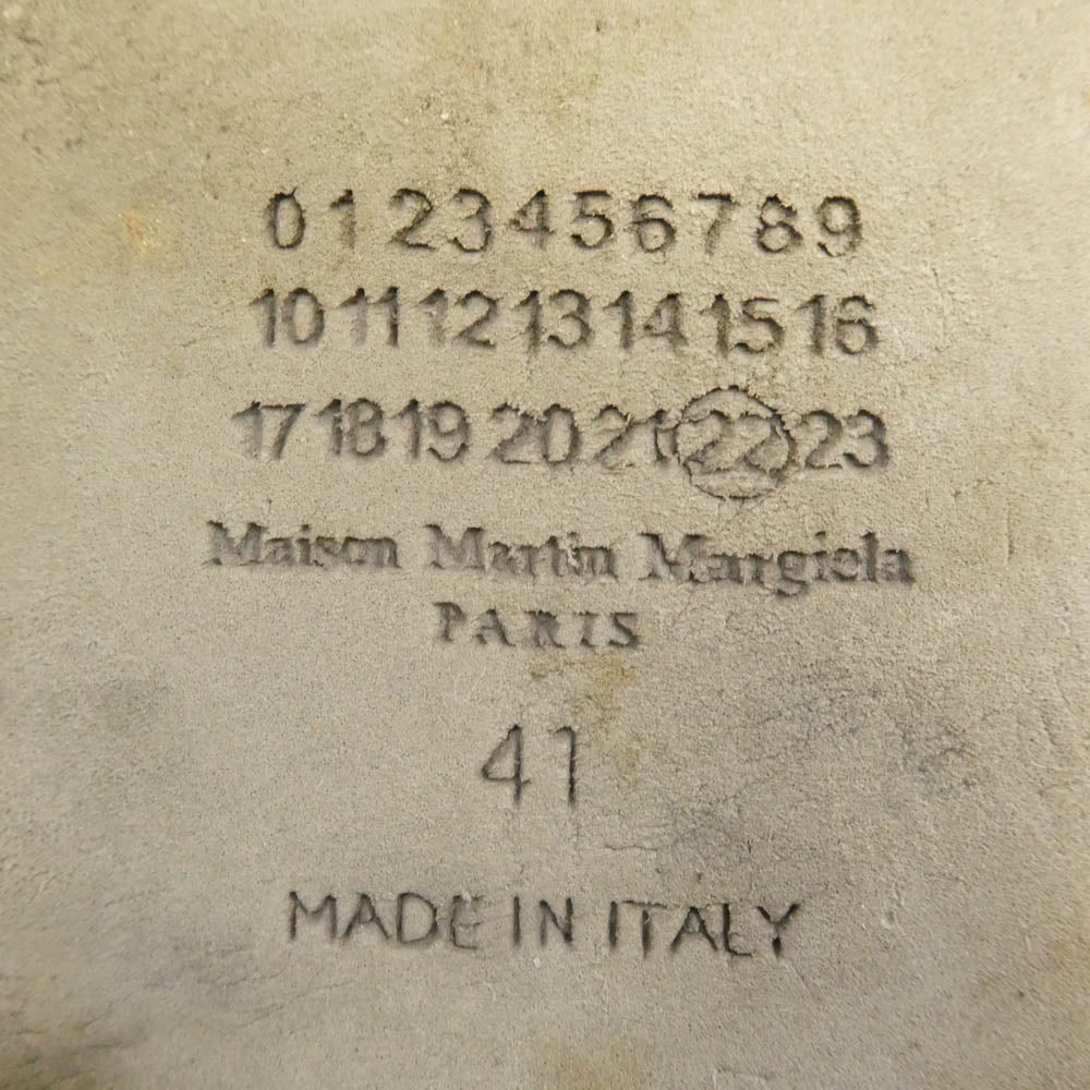 MAISON MARTIN MARGIELA メゾンマルタンマルジェラ 22ライン シルバー レザー シューズ シルバー系 41【中古】