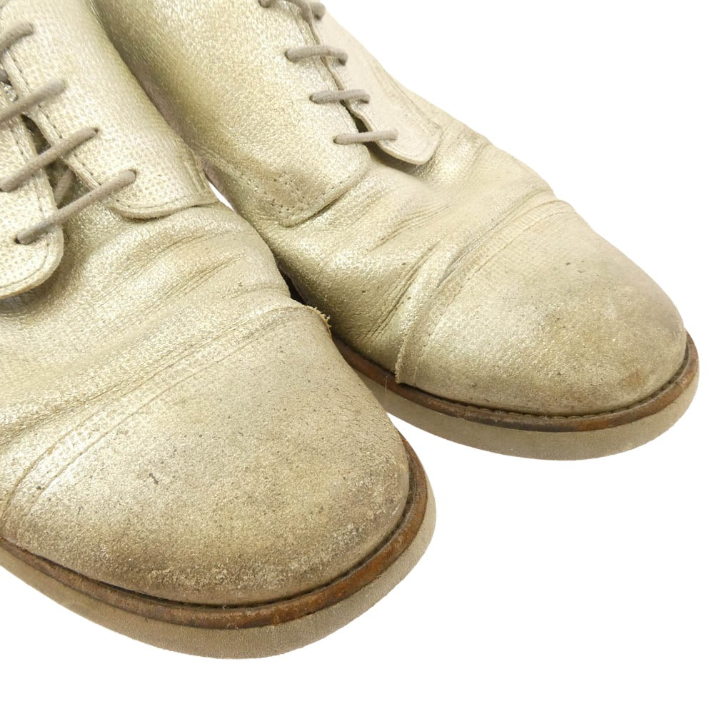 MAISON MARTIN MARGIELA メゾンマルタンマルジェラ 22ライン シルバー レザー シューズ シルバー系 41【中古】