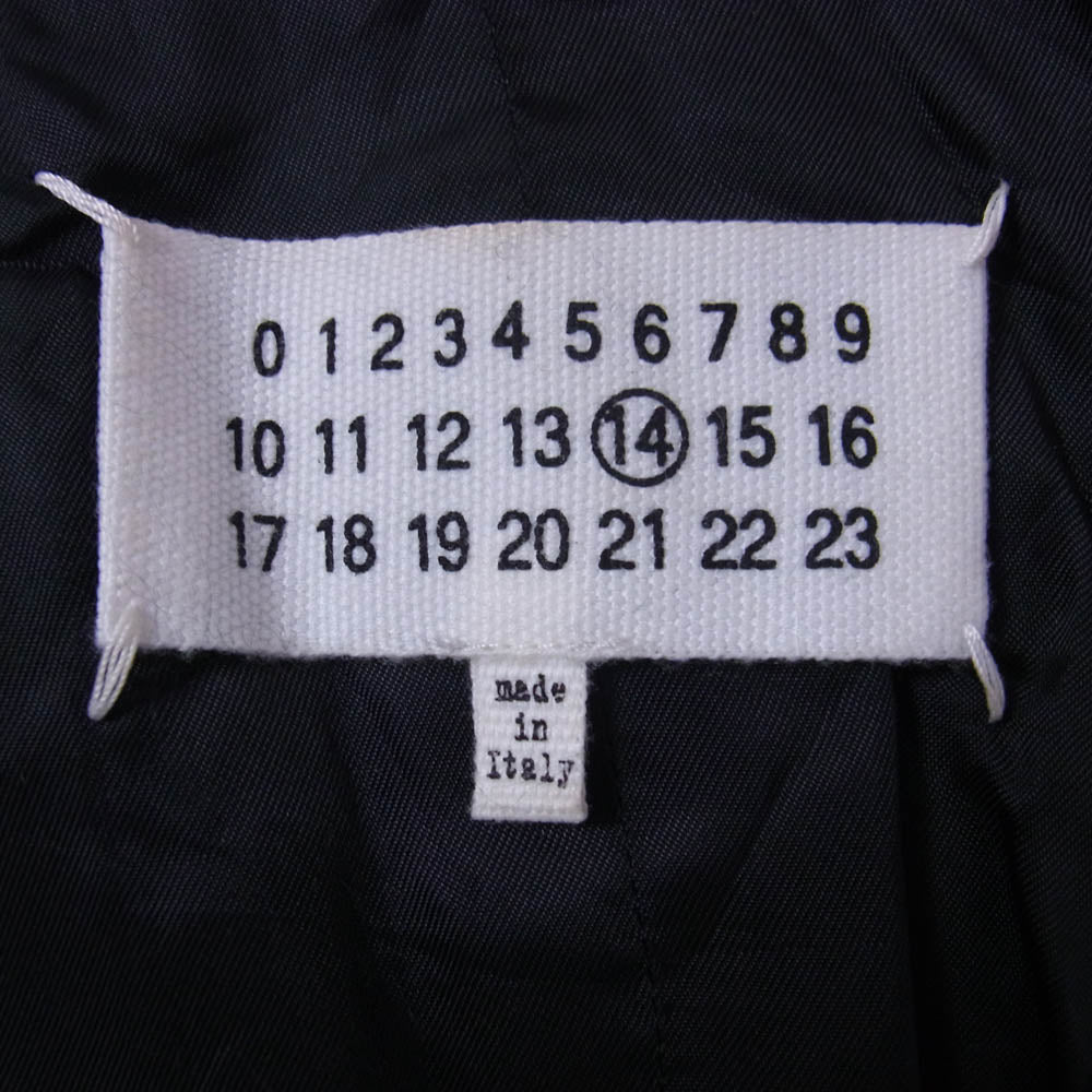 MAISON MARTIN MARGIELA メゾンマルタンマルジェラ 15SS S30FB0068 14ライン 四つタグ ストライプ ジレ ベスト ブラック系【中古】