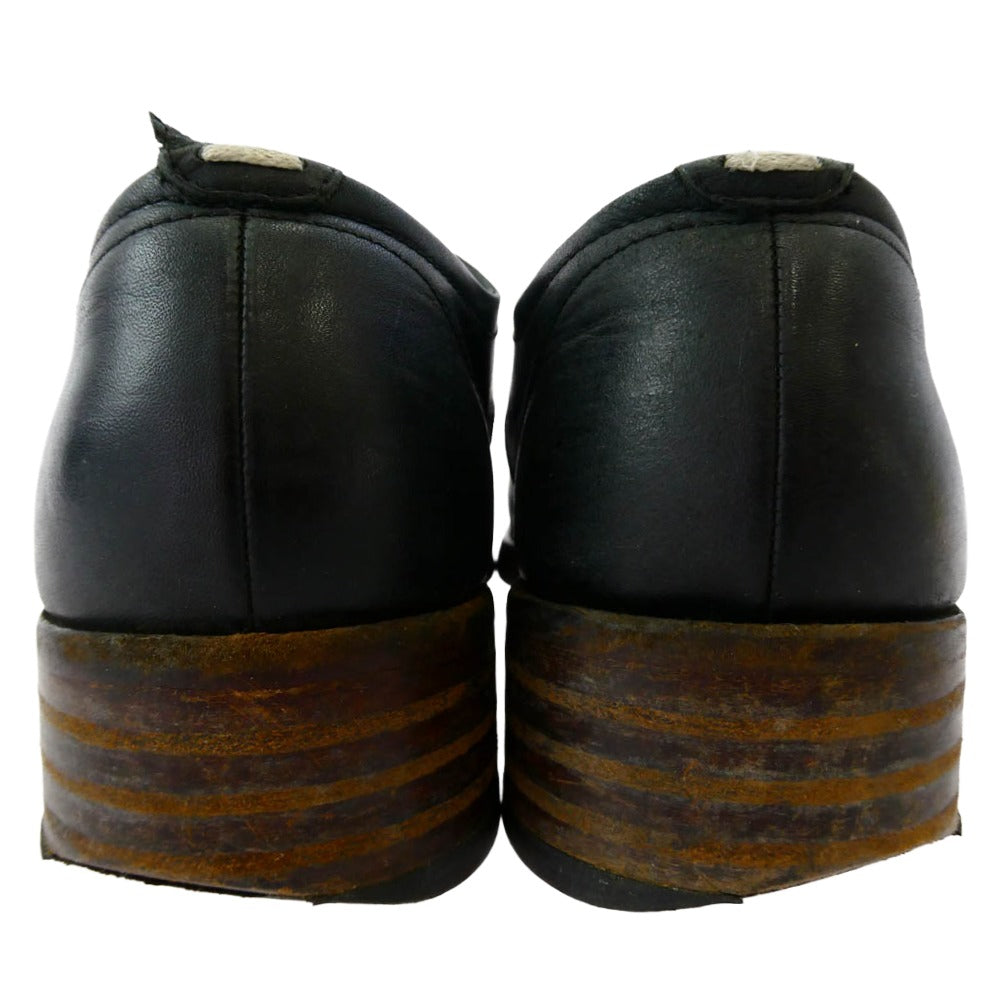 MAISON MARGIELA メゾンマルジェラ 22ライン レザー シューズ ブラック系 42【中古】