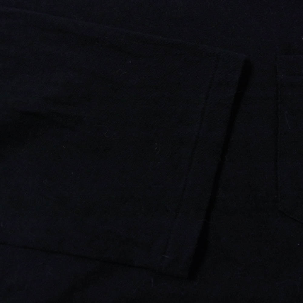 ANCELLM アンセルム ANC-CT74 C/R OVER CREWNECK LS T-SHIRT ロングスリーブ カットソー ブラック系 2【中古】