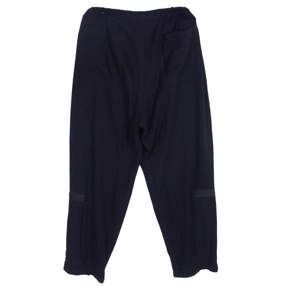 COMOLI コモリ 20SS R01-03003 シルクネップ パラシュート パンツ ブラック系 2【中古】