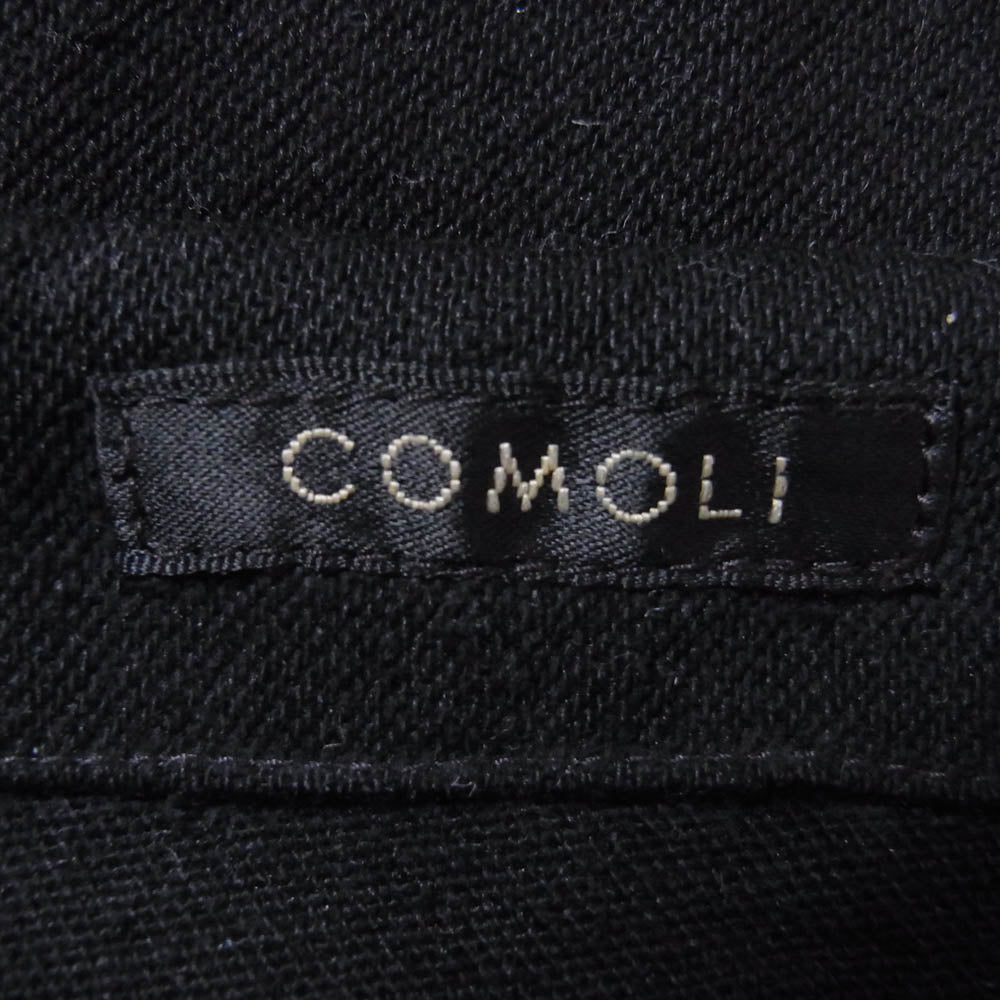 COMOLI コモリ 20SS R01-03003 シルクネップ パラシュート パンツ ブラック系 2【中古】