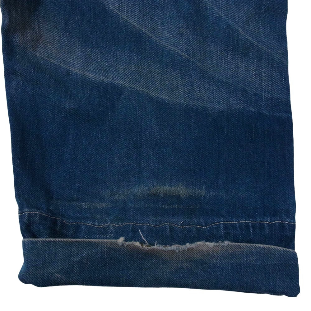 Levi's RED リーバイスレッド WPL-423 ベルト付き ワイド デニム パンツ ブルー系 28X32【中古】