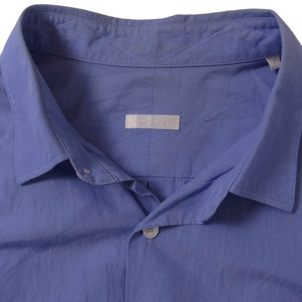 COMOLI コモリ 22SS V01-02001 レギュラー カラー 長袖 コモリシャツ パープル系 2【中古】