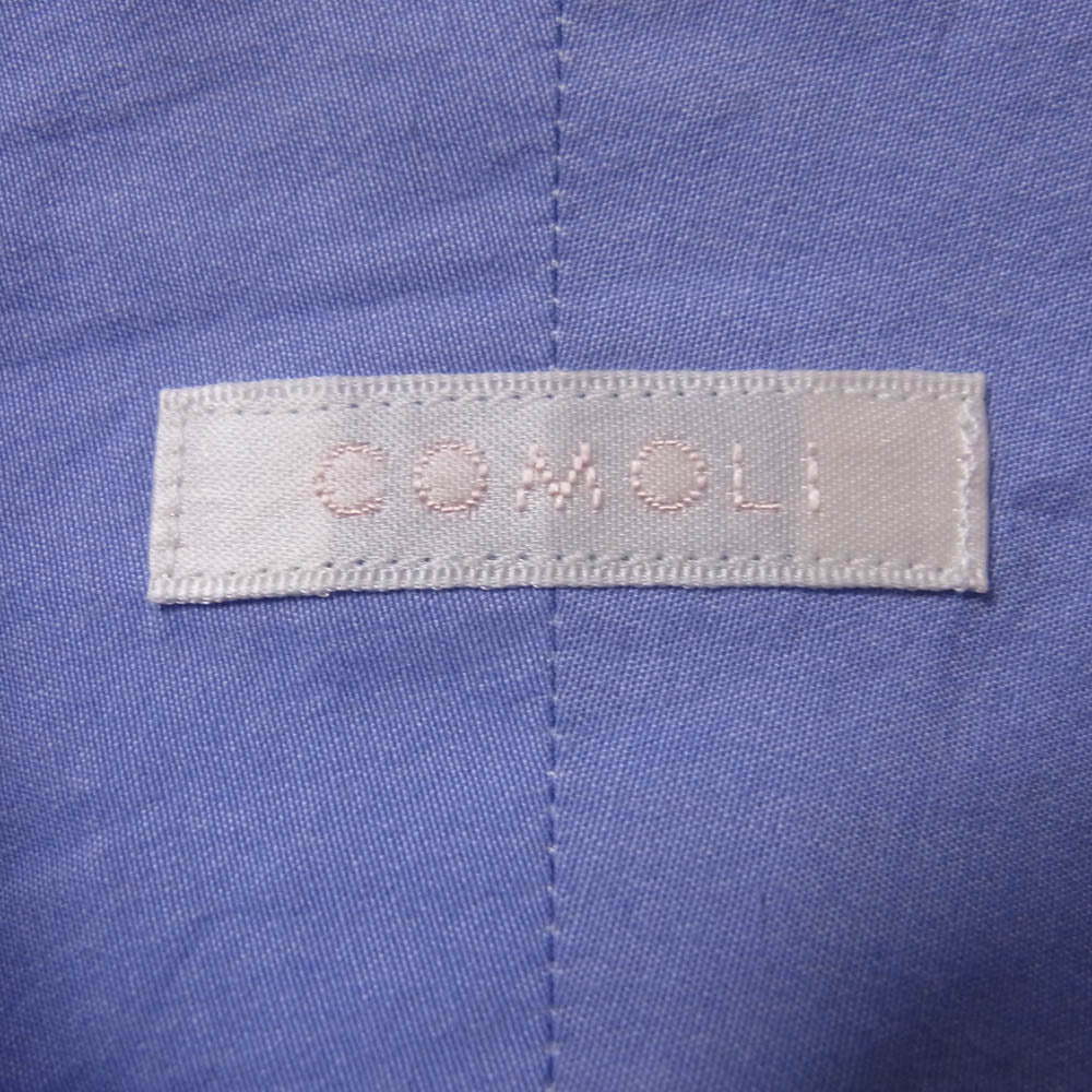 COMOLI コモリ 22SS V01-02001 レギュラー カラー 長袖 コモリシャツ パープル系 2【中古】