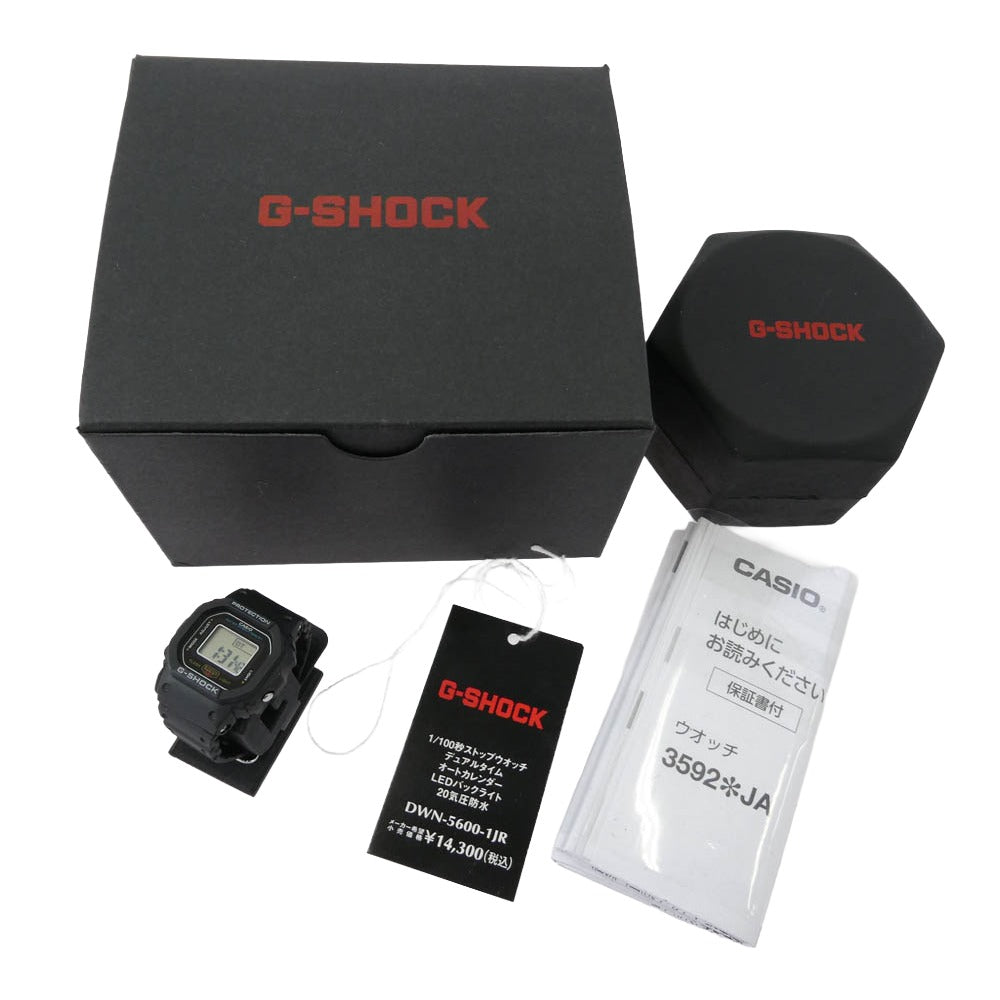 G-SHOCK ジーショック DWN-5600-1JR G-SHOCK nano ジーショック ナノ 指輪 リング 時計 ウォッチ ブラック系【極上美品】【中古】
