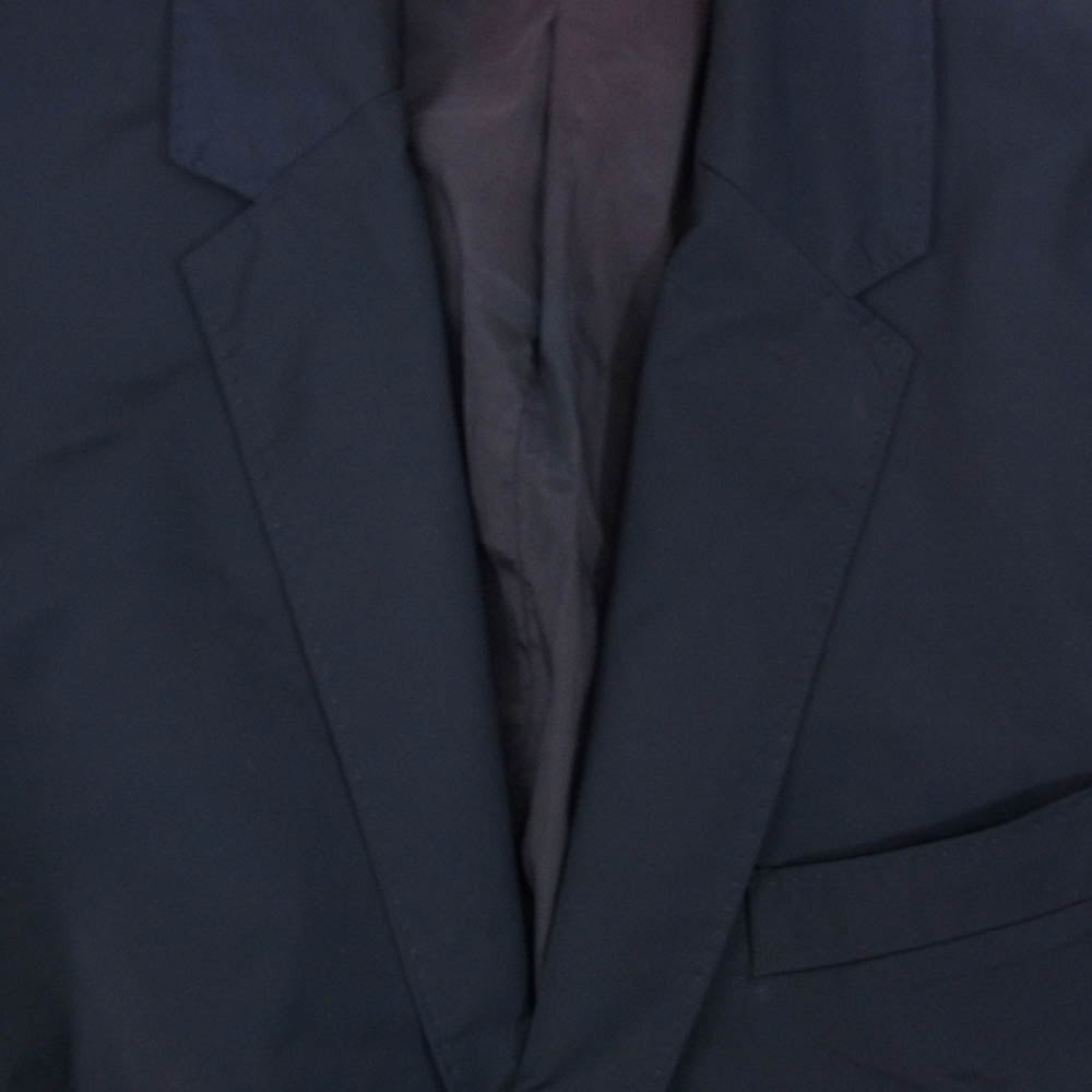NEIL BARRETT ニールバレット PBGI98F-A019 MATT NYLON STRETCH JACKET マット ナイロン ストレッチ リブ 2B テーラードジャケット ネイビー系 46【中古】