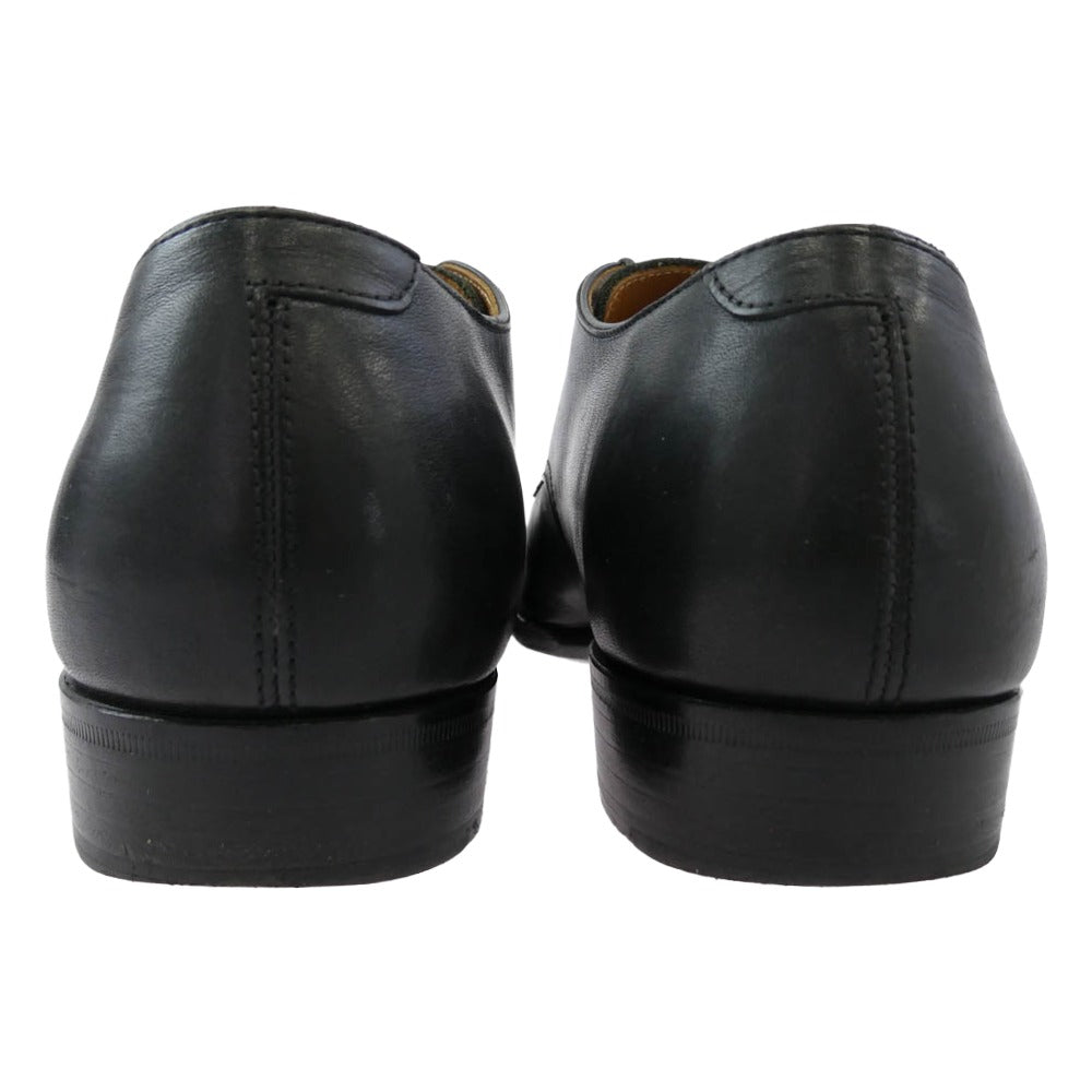 ショセ chausser ショセ U-MOCA LACE UP SHOES ユーモカ レースアップ レザー ビジネス シューズ ブラック系 25.5cm【中古】
