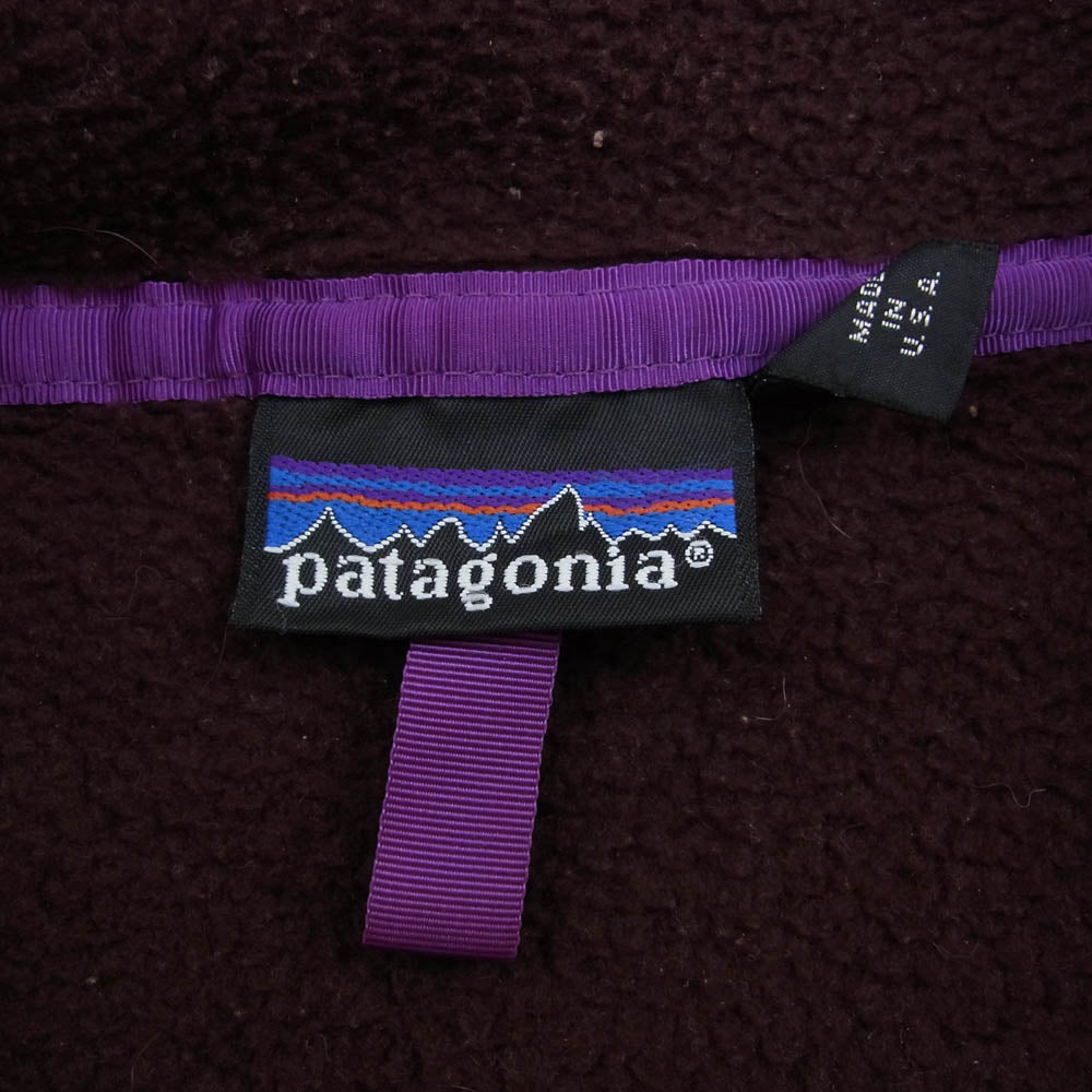 patagonia パタゴニア 25530 USA製 SYNCHILLA プルオーバー フリース シンチラ スナップT エンジ系 XL【中古】
