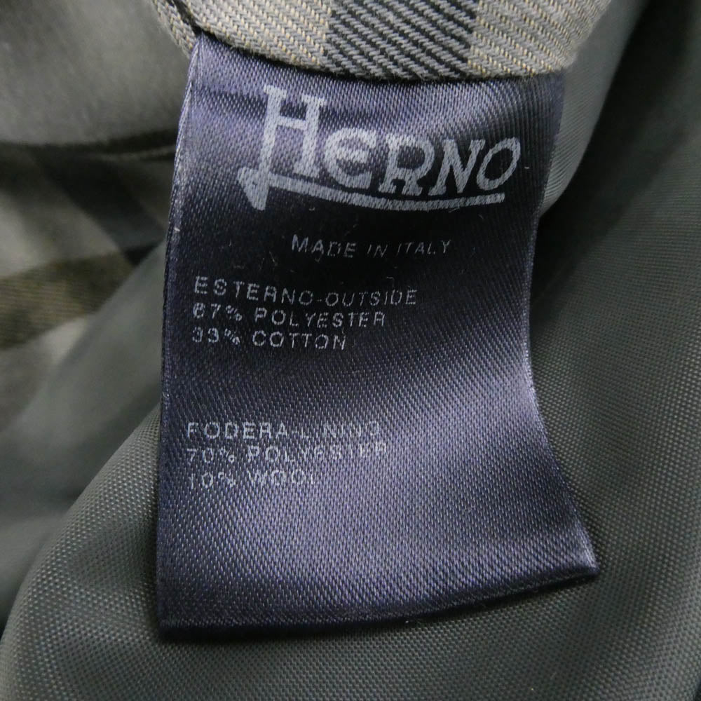 Herno ヘルノ 0900037 イタリア製 中綿ライナー付き トレンチコート ネイビー系 46【中古】