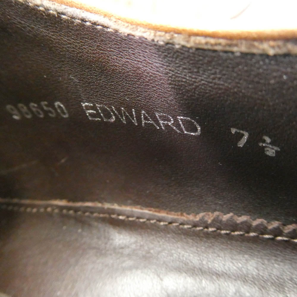 JALAN SRIWIJAYA ジャランスリウァヤ 98650 EDWARD エドワード ウイングチップ レザー ビジネス シューズ ブラウン系 7.5【中古】