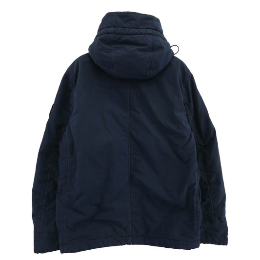 STONE ISLAND ストーンアイランド 731540931 DAVID LIGHT TC WITH MICROPILE デヴィッド ライト ティーシー ウィズ 袖ロゴワッペン マイクロパイル 中綿 ジャケット ネイビー系 S【中古】