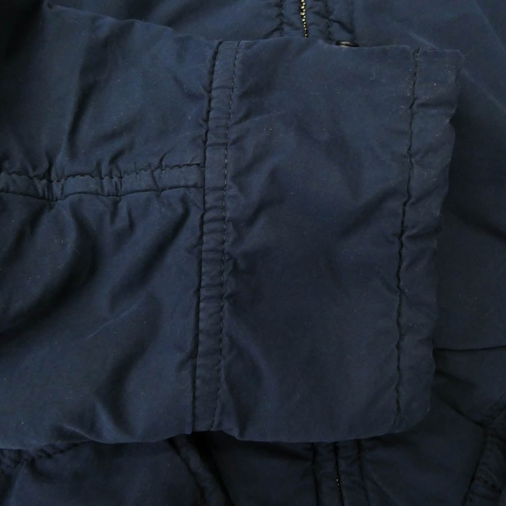 STONE ISLAND ストーンアイランド 731540931 DAVID LIGHT TC WITH MICROPILE デヴィッド ライト ティーシー ウィズ 袖ロゴワッペン マイクロパイル 中綿 ジャケット ネイビー系 S【中古】