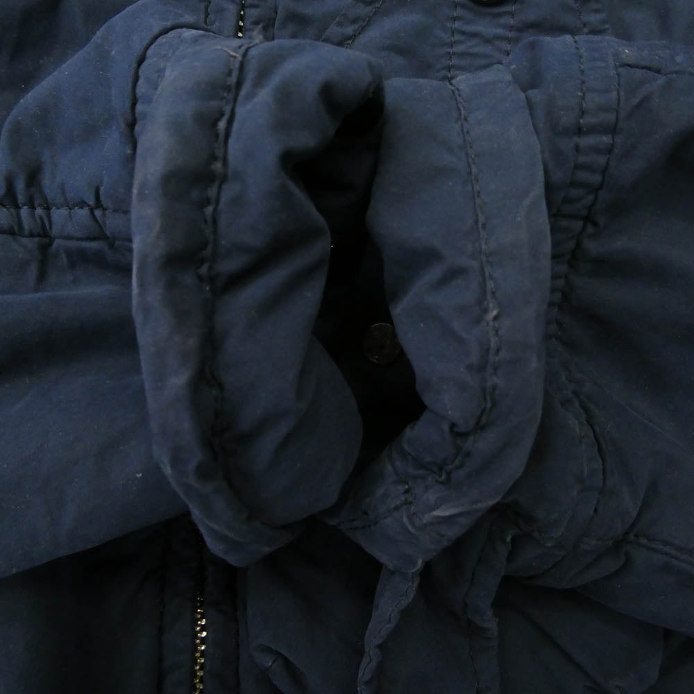 STONE ISLAND ストーンアイランド 731540931 DAVID LIGHT TC WITH MICROPILE デヴィッド ライト ティーシー ウィズ 袖ロゴワッペン マイクロパイル 中綿 ジャケット ネイビー系 S【中古】