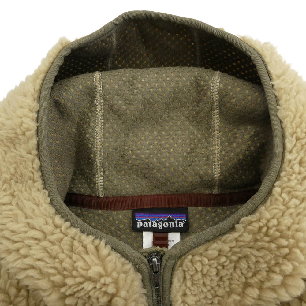 patagonia パタゴニア 04AW 20930 RETRO RHYTHM HOODY レトロ リズム フーディー ボア フリース パーカー ベージュ系 L【中古】