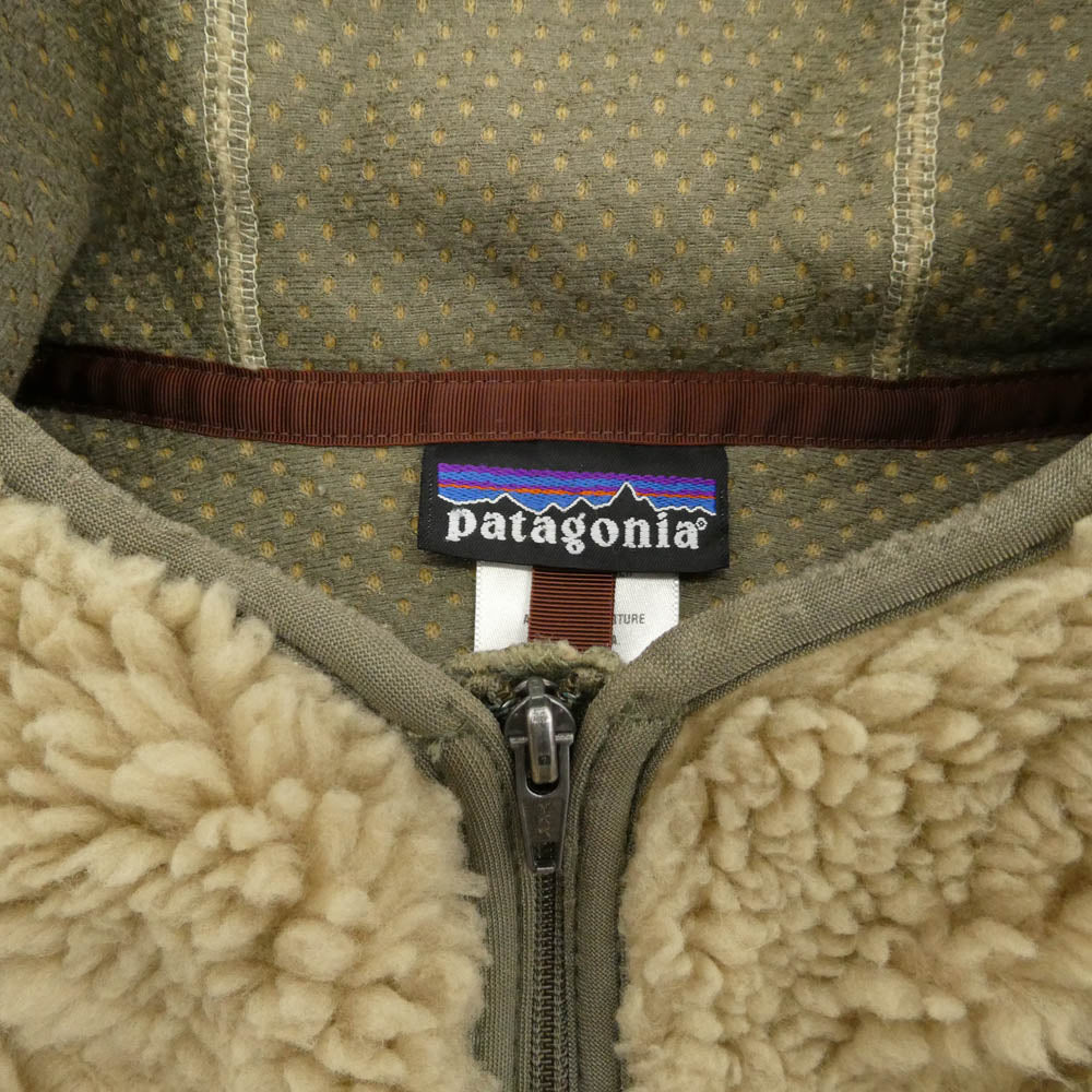 patagonia パタゴニア 04AW 20930 RETRO RHYTHM HOODY レトロ リズム フーディー ボア フリース パーカー ベージュ系 L【中古】