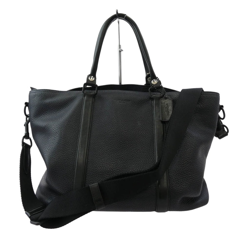 COACH コーチ 57773 Harness Metropolitan Tote レザー ハーネス メトロポリタン トートバッグ ネイビー系【中古】