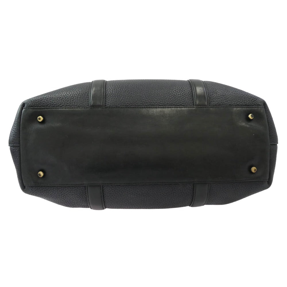 COACH コーチ 57773 Harness Metropolitan Tote レザー ハーネス メトロポリタン トートバッグ ネイビー系【中古】