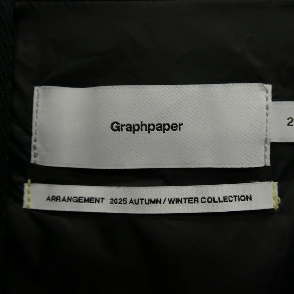 GRAPHPAPER グラフペーパー 25AW GM253-30435 PERTEX QUANTUM AIR Light Thermo Blouson パーテックス クオンタム エアー ライト サーモ ブルゾン 中綿 ジャケット ブラック系 2【中古】