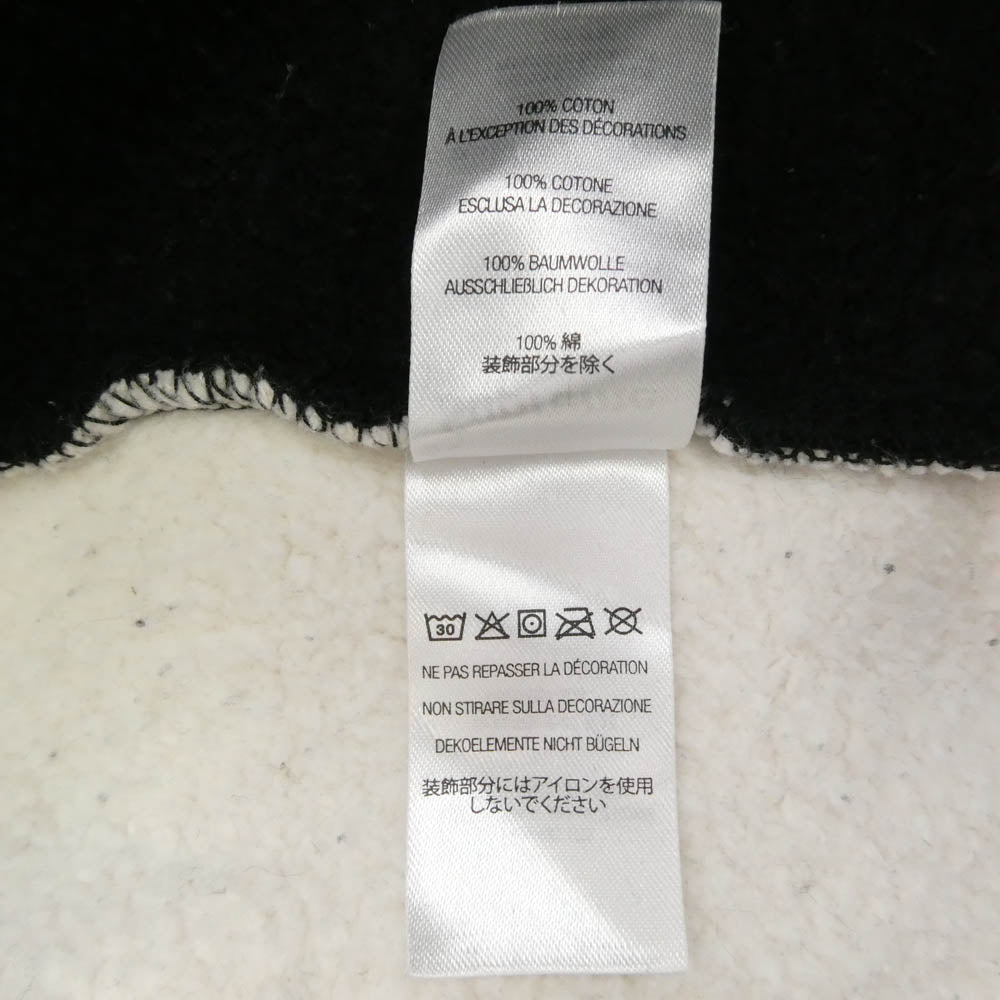 Supreme シュプリーム 21AW S Logo Split Hooded Sweatshirt ロゴ フーデッド スウェットシャツ パーカー フーディー ブラック系 オフホワイト系 M【中古】