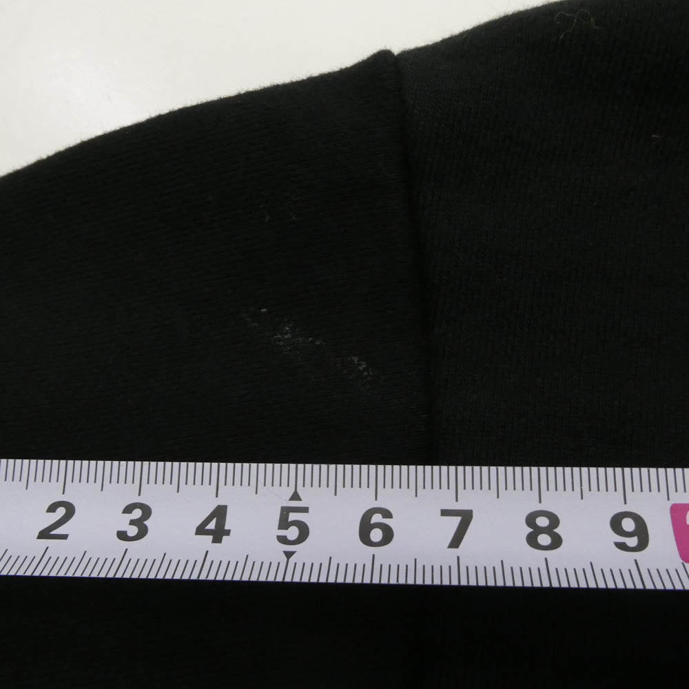 HYSTERIC GLAMOUR ヒステリックグラマー WDS-C-HYS-23-AP-Q1-15 VARSITY HOODIE バーシティ フーディー プルオーバー パーカー ブラック系 XS【中古】