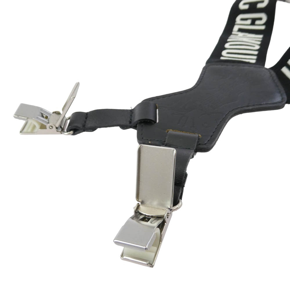 HYSTERIC GLAMOUR ヒステリックグラマー ロゴ サスペンダー ブラック系 ホワイト系【中古】