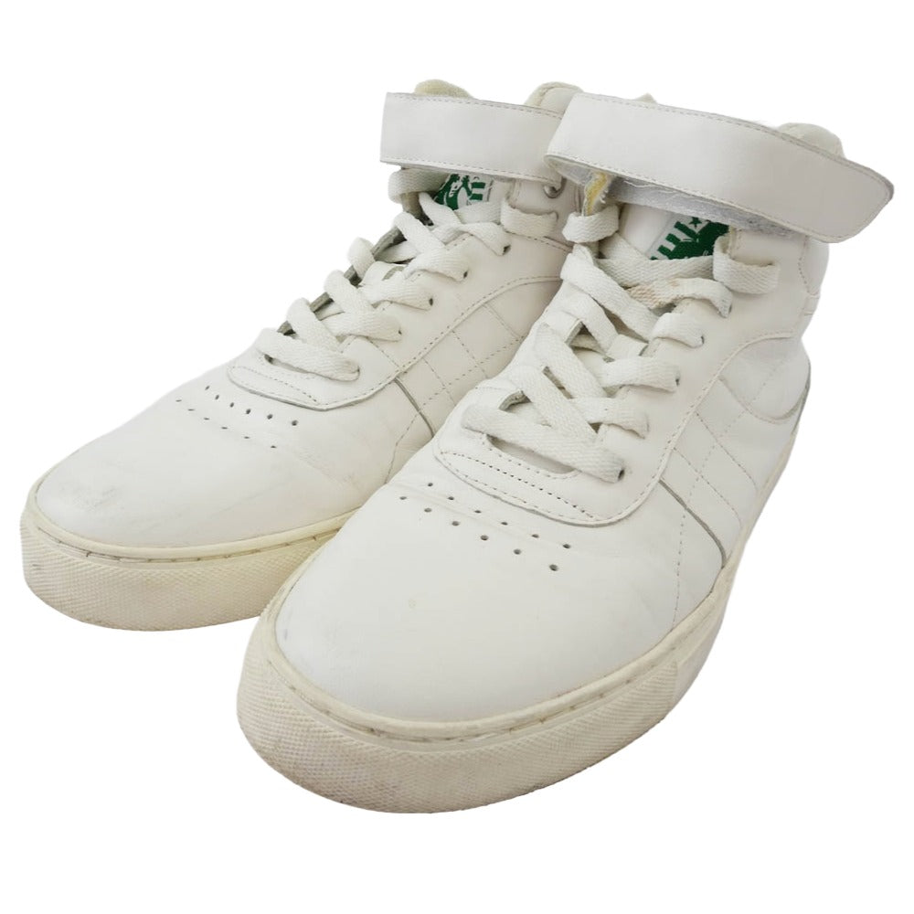 HYSTERIC GLAMOUR ヒステリックグラマー ミッドカット レザー スニーカー ホワイト系 25cm【中古】