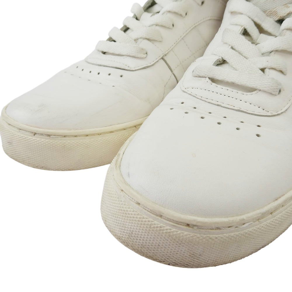 HYSTERIC GLAMOUR ヒステリックグラマー ミッドカット レザー スニーカー ホワイト系 25cm【中古】