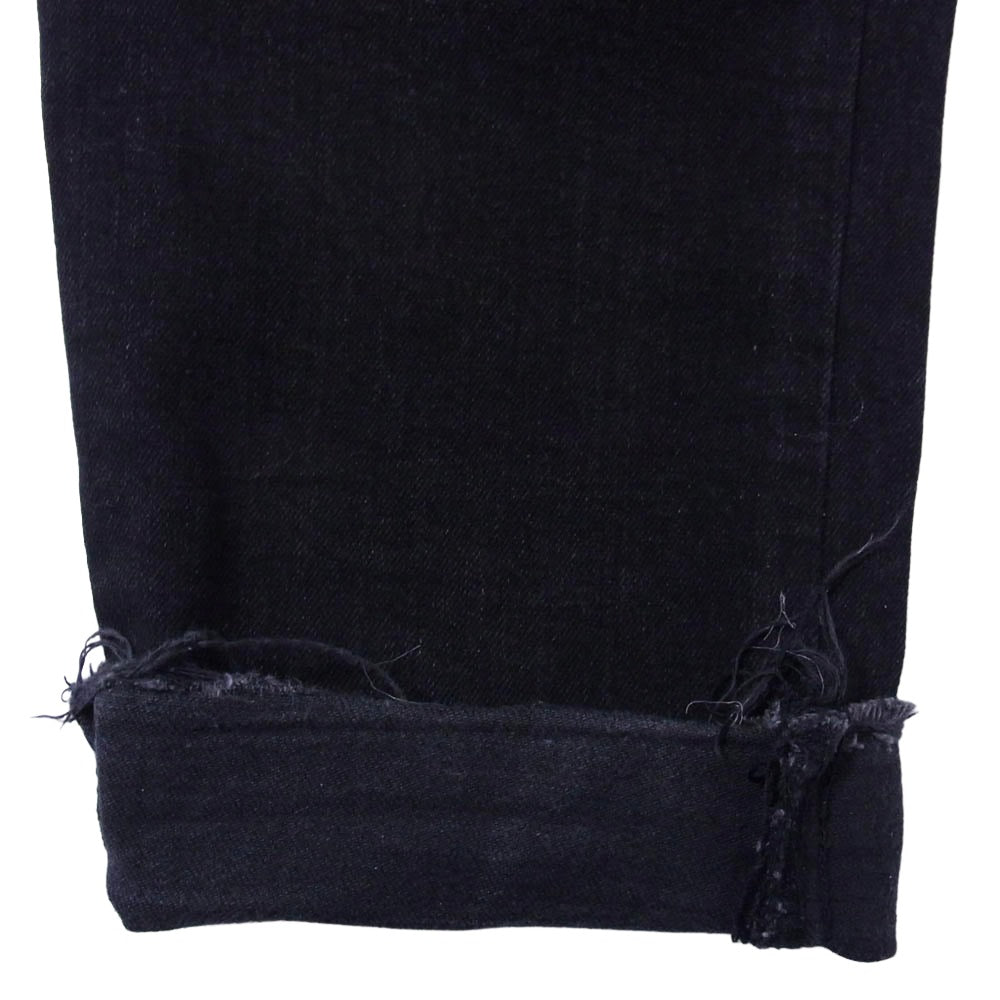 HYSTERIC GLAMOUR ヒステリックグラマー 02191AP13 USED加工 ストレッチ デニム スキニー スリム パンツ ブラック系 32【中古】