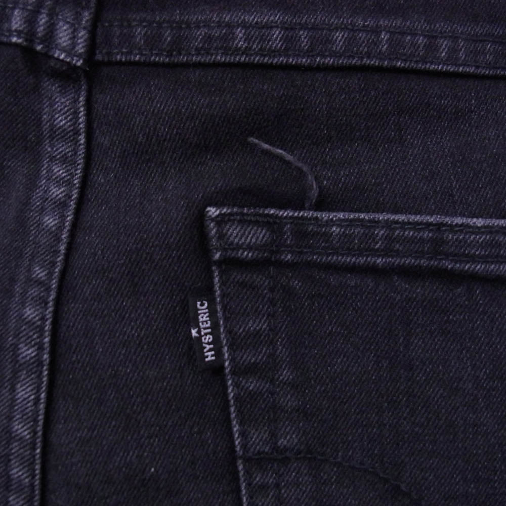 HYSTERIC GLAMOUR ヒステリックグラマー 02191AP13 USED加工 ストレッチ デニム スキニー スリム パンツ ブラック系 32【中古】