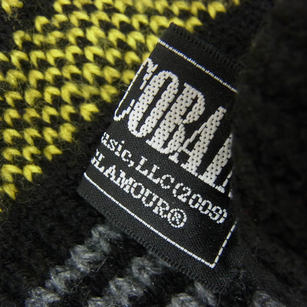 HYSTERIC GLAMOUR ヒステリックグラマー PICK ME YEAH! ニットグローブ 手袋 ブラック系【中古】