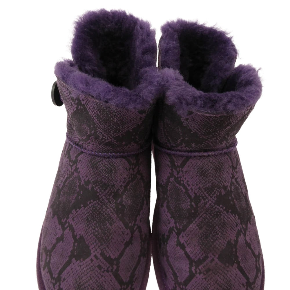 HYSTERIC GLAMOUR ヒステリックグラマー スネーク総柄 ムートンブーツ パープル系 表記サイズなし【中古】