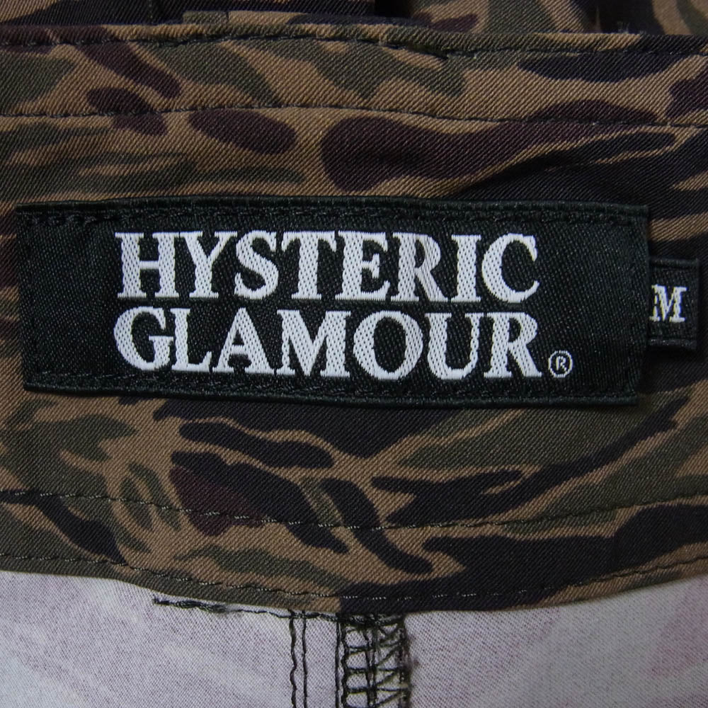 HYSTERIC GLAMOUR ヒステリックグラマー 0242QM02 カモフラ カーゴ スイム ショーツ ハーフパンツ カーキ系 M【中古】