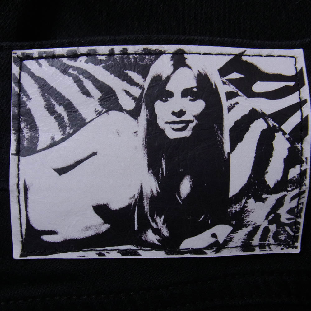 HYSTERIC GLAMOUR ヒステリックグラマー 06173AP05 スタッズ Sチノ スリム スキニー パンツ ブラック系 32【中古】