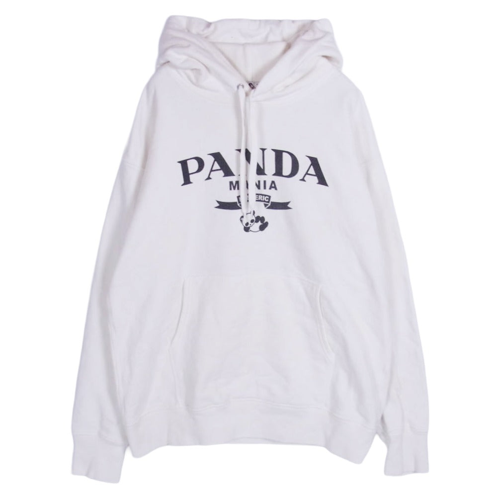 HYSTERIC GLAMOUR ヒステリックグラマー 02173CF13 T.NOGUCHI PANDA MANIA 野口強 プリント プルオーバー パーカー ホワイト系 M【中古】