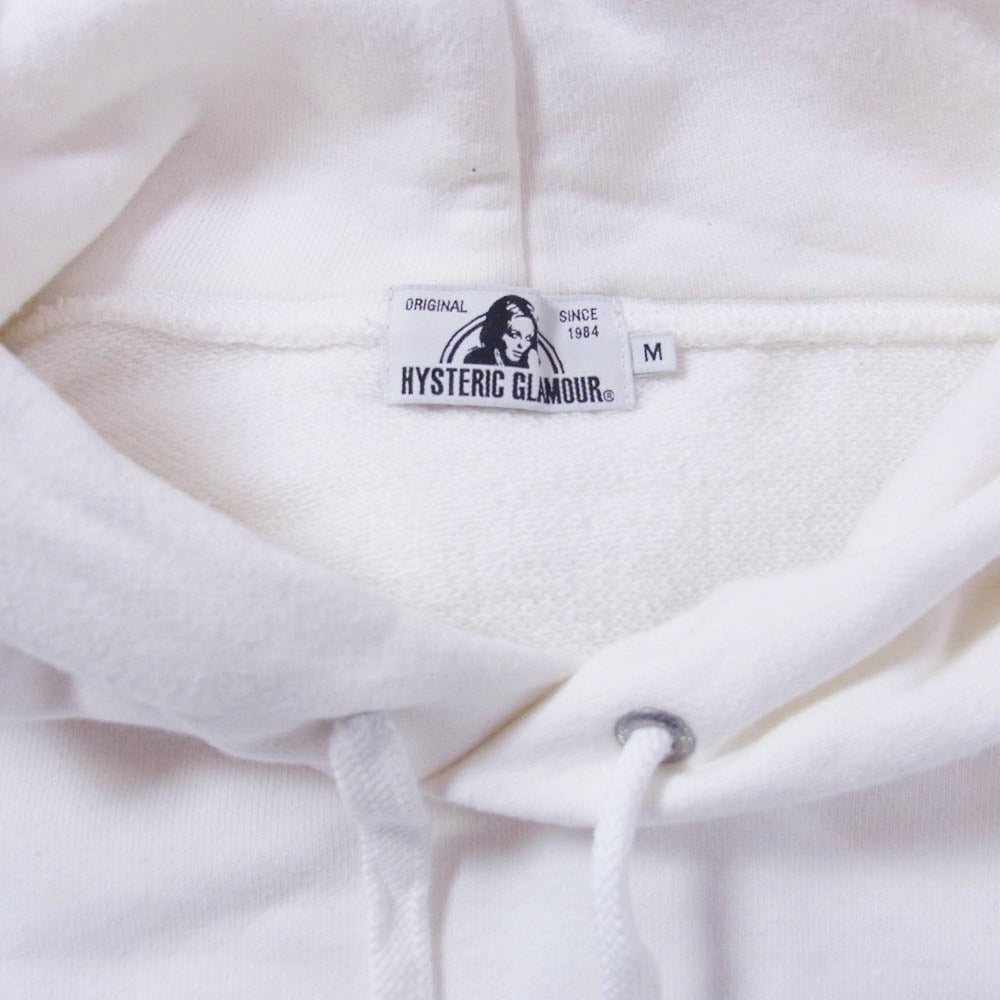 HYSTERIC GLAMOUR ヒステリックグラマー 02173CF13 T.NOGUCHI PANDA MANIA 野口強 プリント プルオーバー パーカー ホワイト系 M【中古】