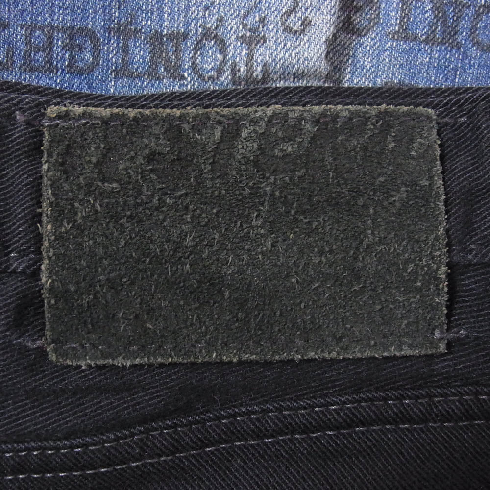 HYSTERIC GLAMOUR ヒステリックグラマー 0293AP05 メッセージプリント スタッズ デニム パンツ インディゴブルー系 32【中古】