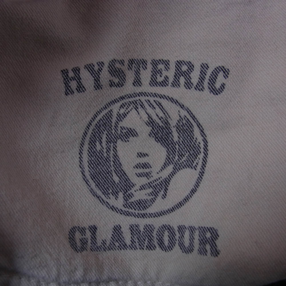 HYSTERIC GLAMOUR ヒステリックグラマー 0293AP05 メッセージプリント スタッズ デニム パンツ インディゴブルー系 32【中古】