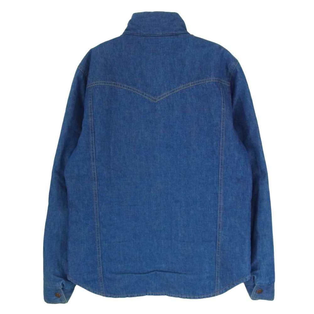 HYSTERIC GLAMOUR ヒステリックグラマー 0253AB07 中綿 プリマロフト デニム ジャケット ブルゾン インディゴブルー系 M【中古】