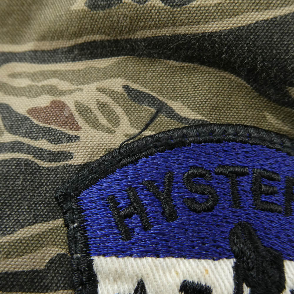 HYSTERIC GLAMOUR ヒステリックグラマー 0233AC03 TIGER STRIPE タイガーストライプ モッズコート カーキ系 S【中古】