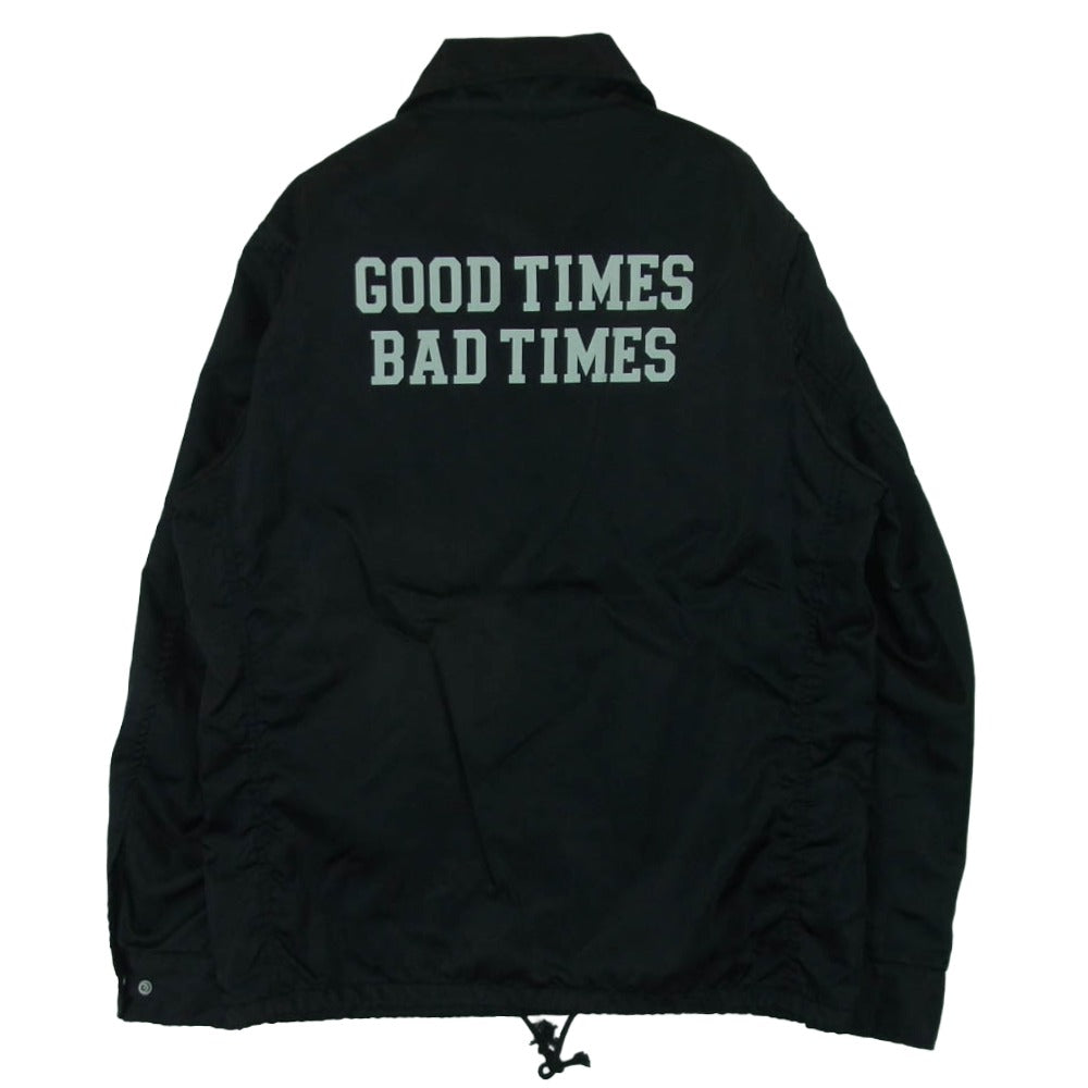 HYSTERIC GLAMOUR ヒステリックグラマー 0251AB02 裏地 レオパード柄 ナイロン コーチ ジャケット ブラック系 S【中古】