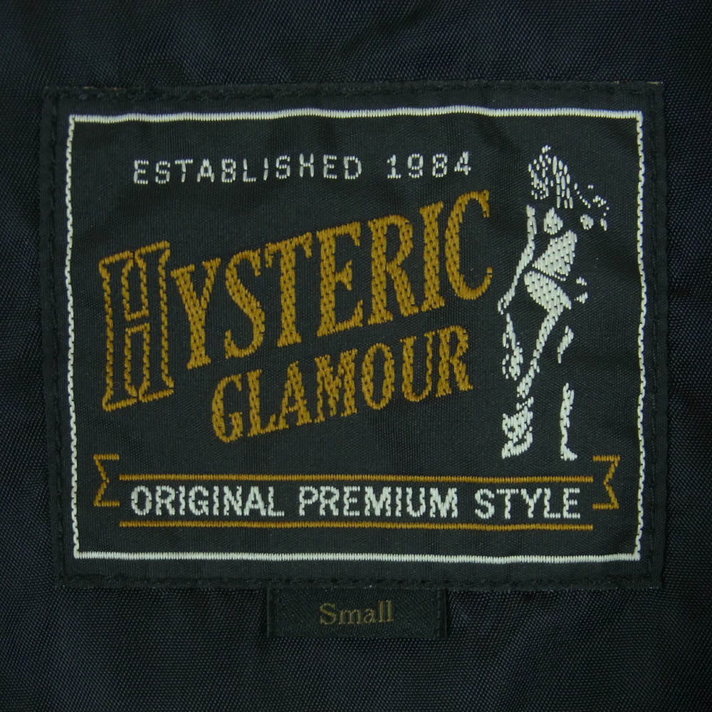 HYSTERIC GLAMOUR ヒステリックグラマー 0251AB02 裏地 レオパード柄 ナイロン コーチ ジャケット ブラック系 S【中古】