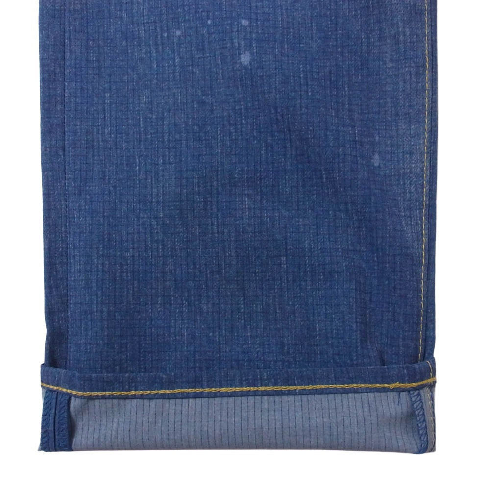 HYSTERIC GLAMOUR ヒステリックグラマー 02182AP06 GOD PATCH DENIM pt スリムストレート PT 転写 デニム パンツ ブルー系 M【中古】