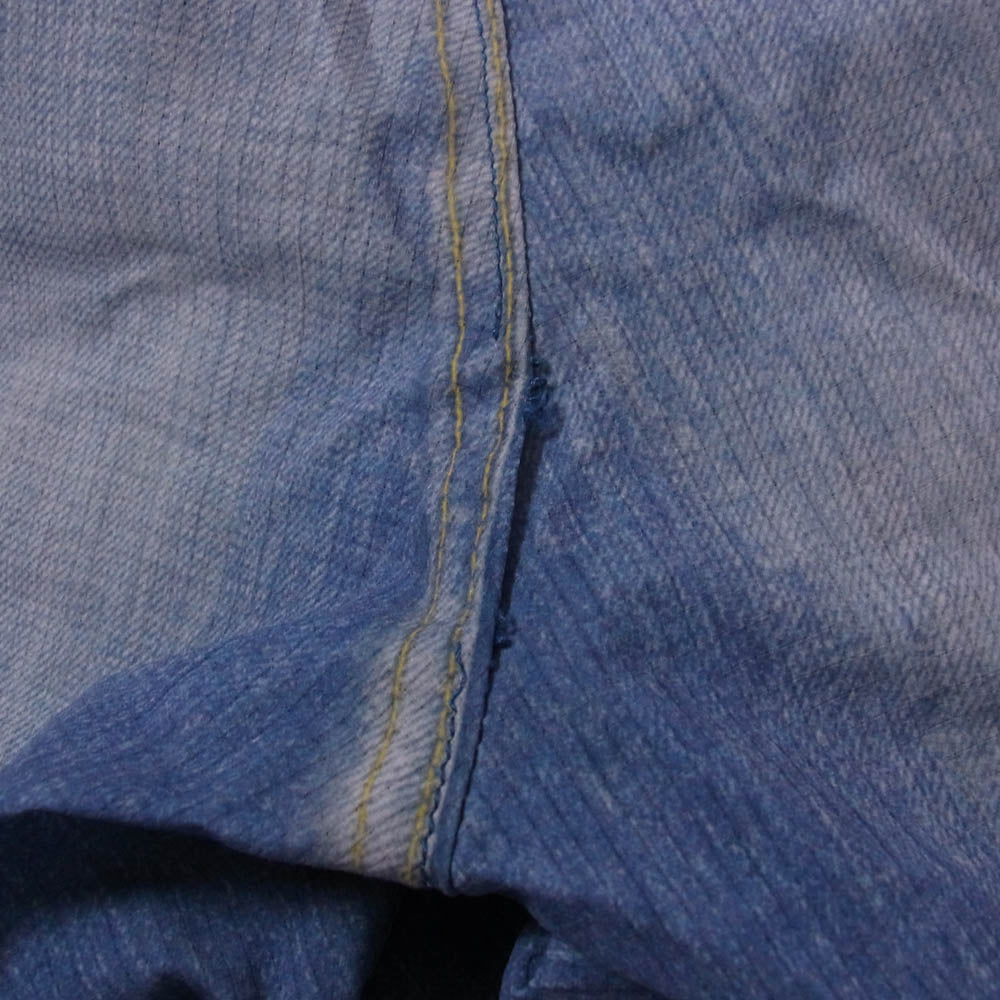 HYSTERIC GLAMOUR ヒステリックグラマー 02182AP06 GOD PATCH DENIM pt スリムストレート PT 転写 デニム パンツ ブルー系 M【中古】