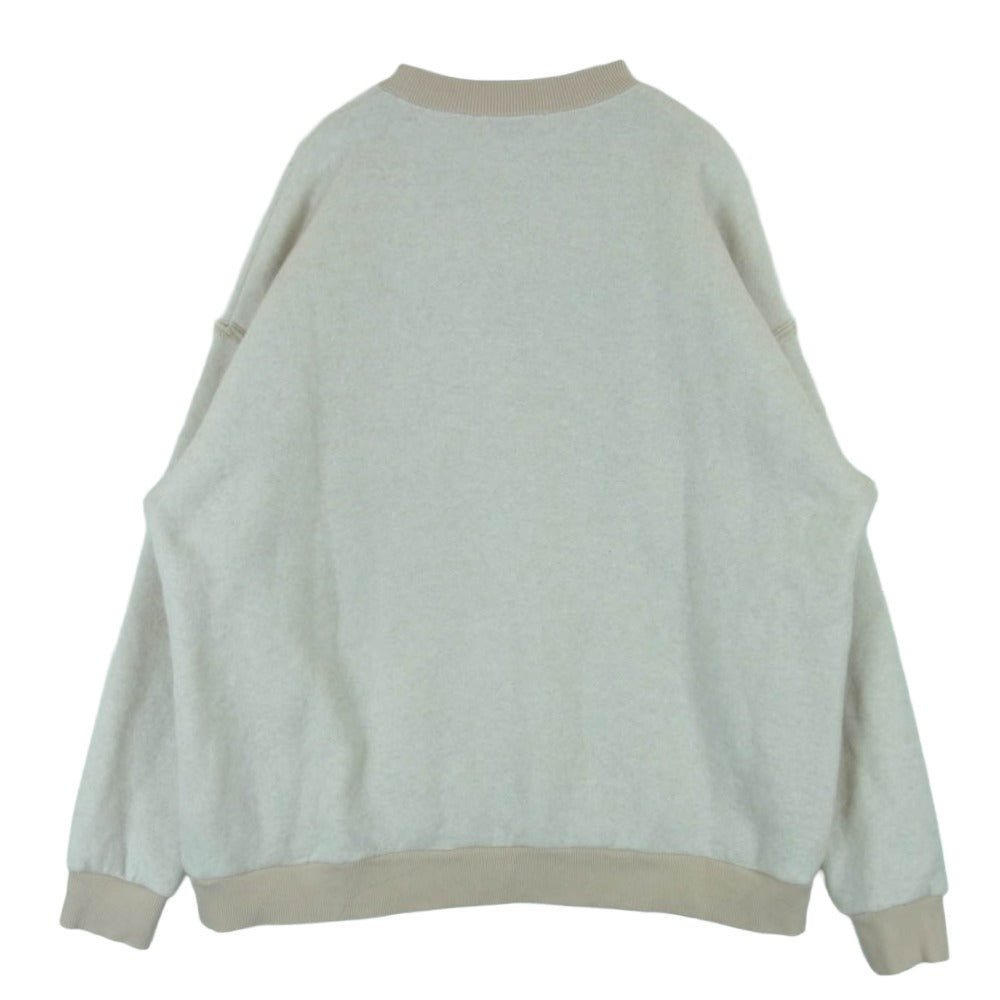 HYSTERIC GLAMOUR ヒステリックグラマー 01243CS05 RED EYE FLASH 刺繍 オーバー サイズ スウェット ベージュ系 FREE【中古】