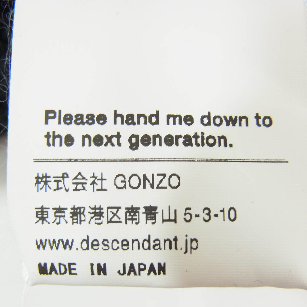 DESCENDANT ディセンダント 25SS 251MADS-HT01 COOLMAX DAWN BEANIE ダウン ビーニー ブラック系 F【極上美品】【中古】