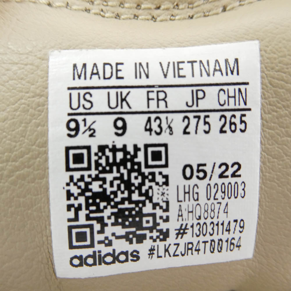 adidas アディダス HQ8874 Campus DCDT Hemp ローカット スニーカー ベージュ系 27.5cm【中古】